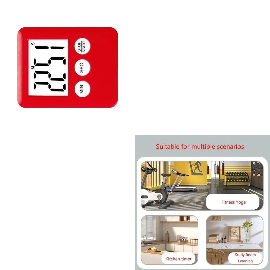 

203C Kitchen Timer LCD Digital Countdown Stopwatch Cooking Baking Sports Reminder