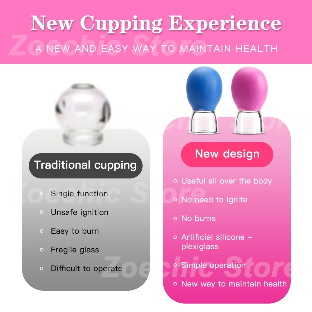 Facial  Cupping Machine Silicone Face Massager Lifting Facial Shaping Vacuum Glass Jar Anti-Wrinkle Cupping Therapy Beauty Tool