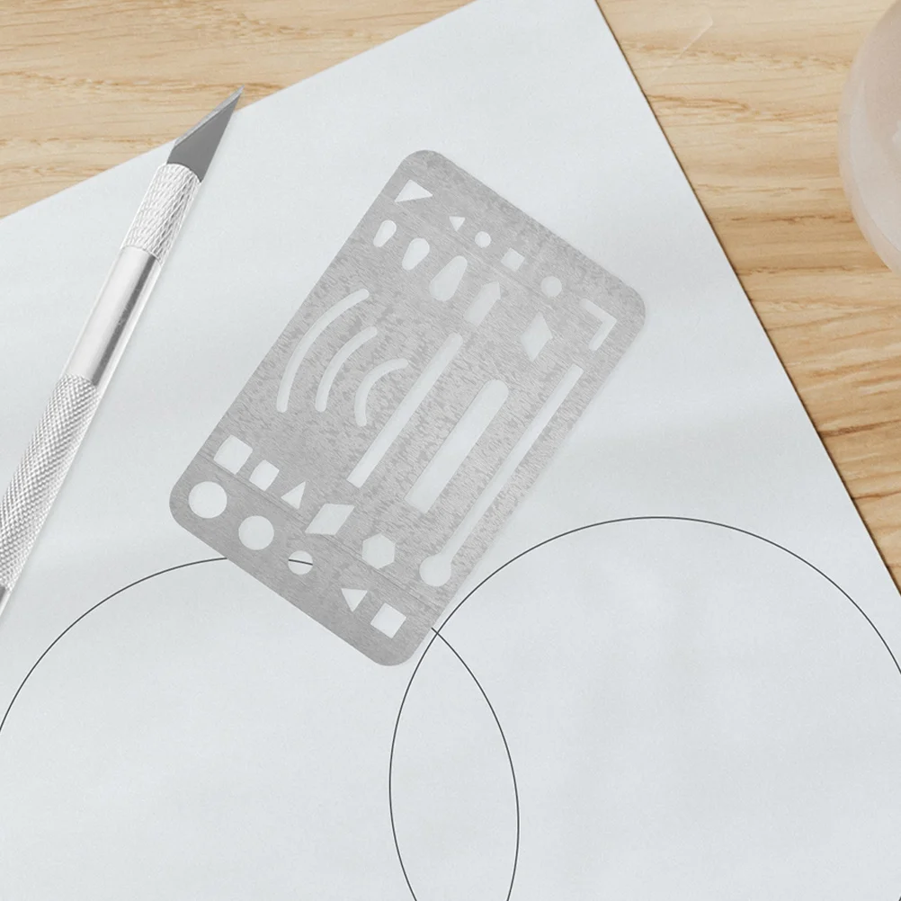 3 قطعة الفولاذ المقاوم للصدأ محو درع الحرفية رسم صياغة أداة المحمولة لا بقايا دقيق محو درع أدوات الهندسة