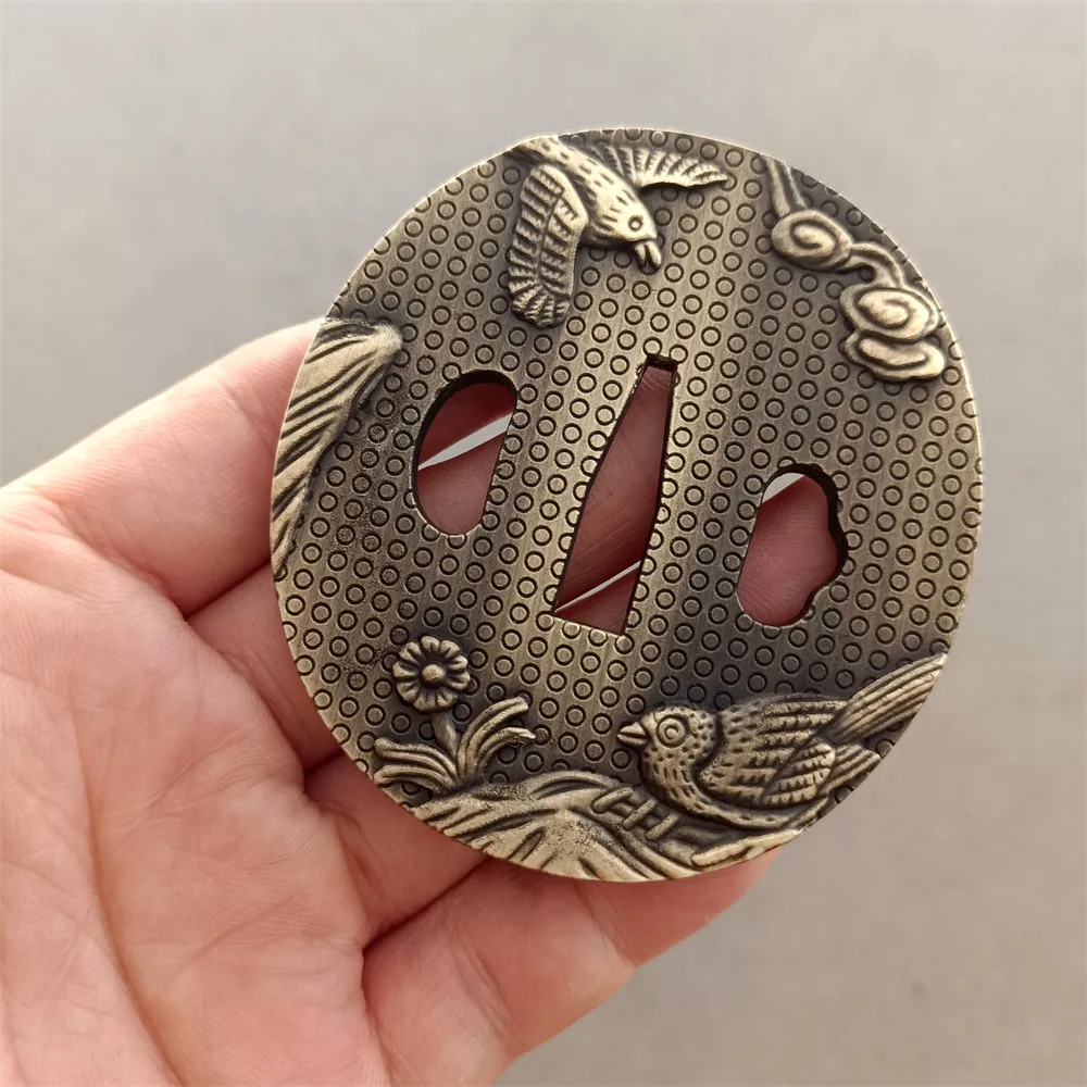 Alloy Guard Bird Tsuba For Japanese Samurai Sword Wakizashi Katana Fittings