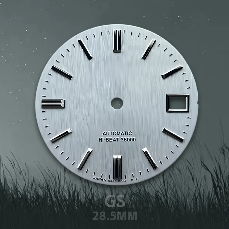 

NH35 Dial 28.5mm GS Dial No Luminous Single Date Suitable for NH35/NH36 Movement Mechanical Watch Modification Parts