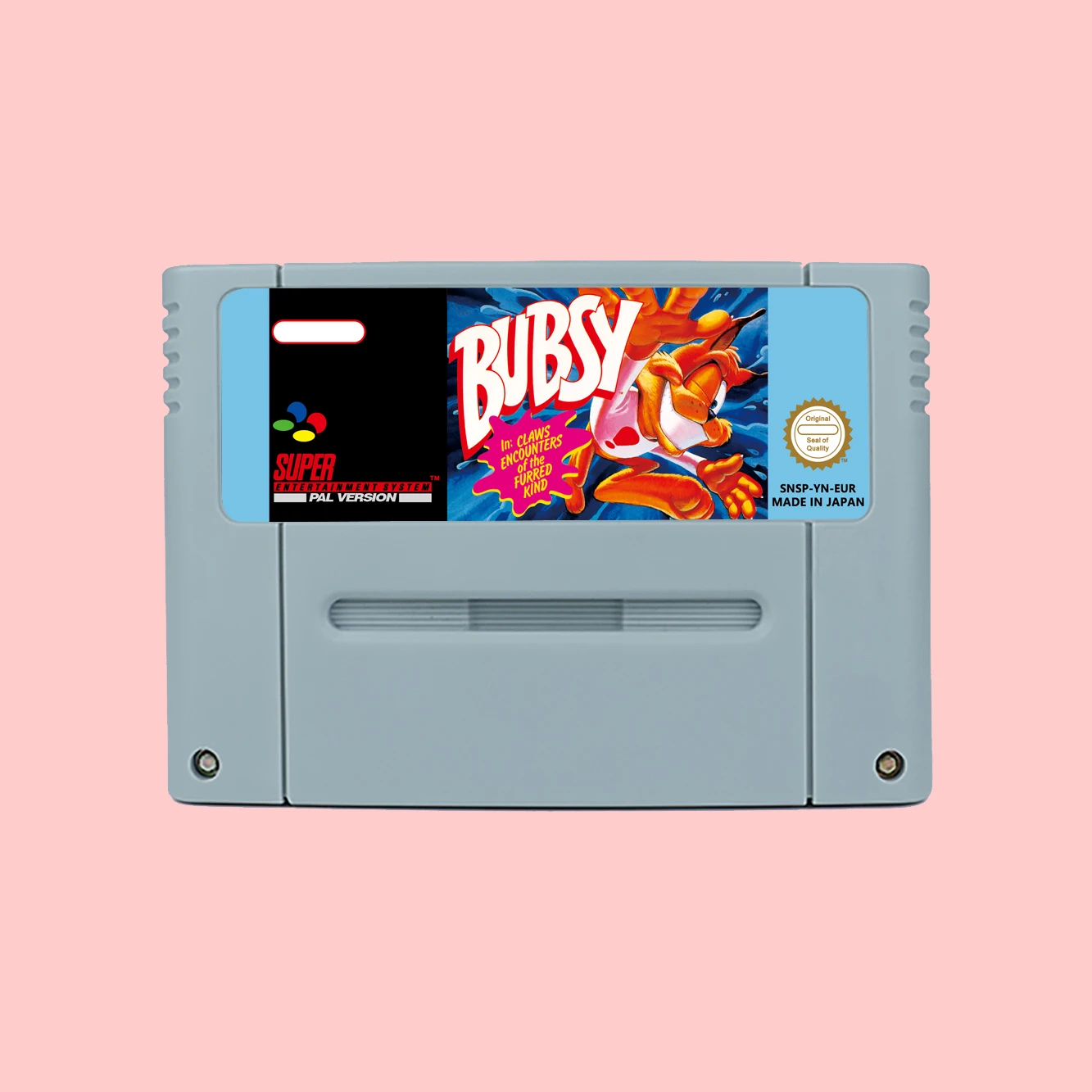 Bubsy in - Claws Encounters of the Furred Action Game Cartridge For SNES 16bit NTSC USA PAL EUR Game Consoles Card