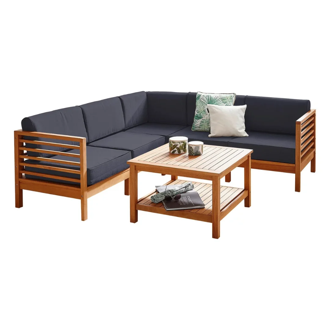 Modern Outdoor Teak Wood Sofa - Outdoor Furniture Warehouse recension och pris