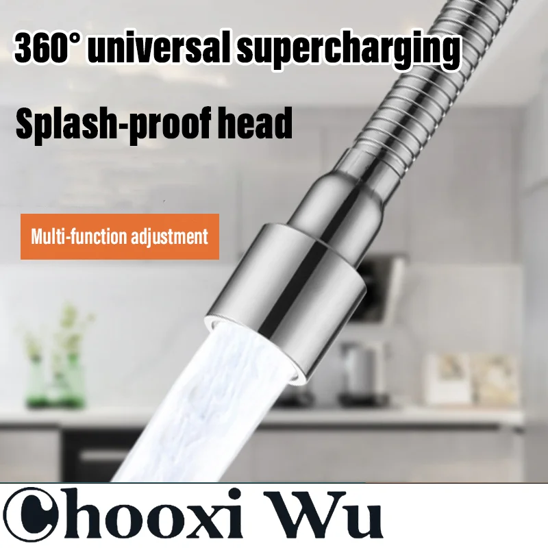 

CHOOXIWU-Household 720° Rotating Faucet Extender Faucet Filter Shower Bathroom Kitchen Aerator