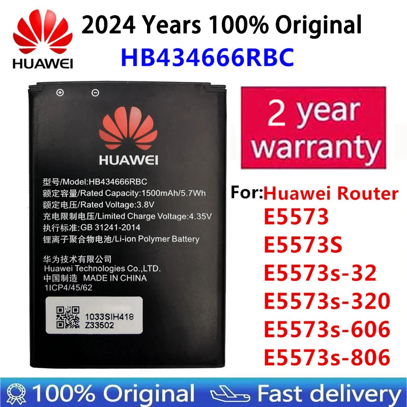 100% Orginal HB434666RBC Phone Battery 1500mAh For Huawei Router E5573 E5573S E5573s-32 E5573s-320 E5573s-606 E5573s-806