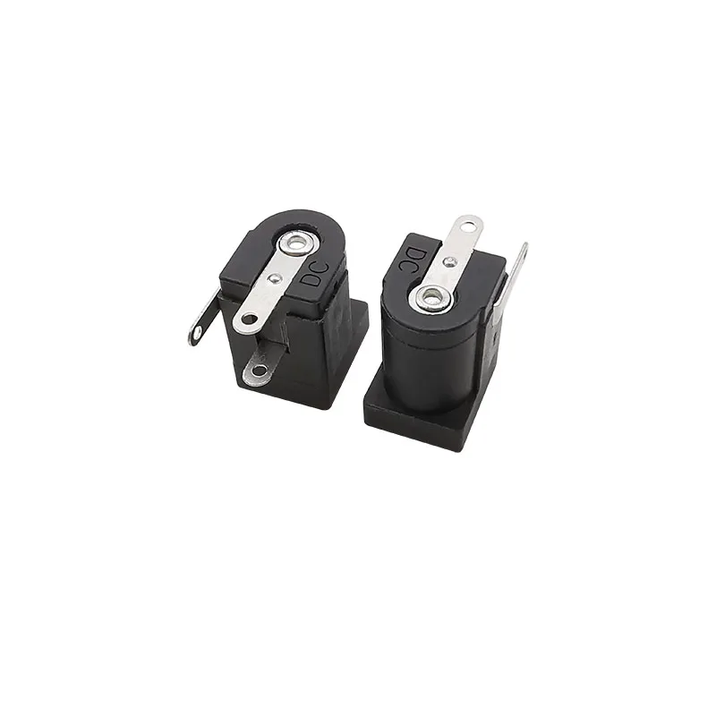 10Pcs DC-005 5.5x2.1mm DC Power Female Jack Connectors 5.5 x 2.1mm DC Socket Plugs Right Angle Mount Terminal Adapter Connector image 4