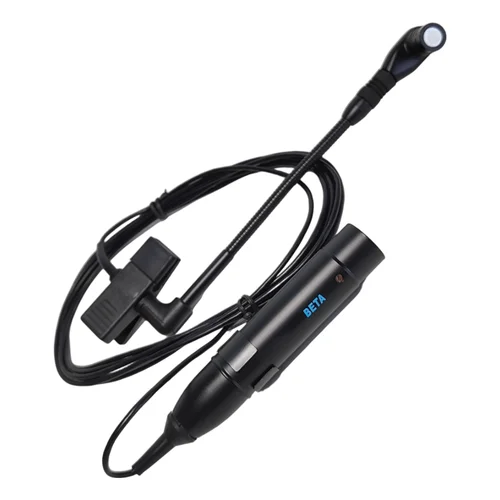 Imagen 2 del producto Micrófono con cable XLR de calidad superior BETA98H/C BETA98HC, cardioide, con clip flexible para instrumentos de viento, saxofón, percusión
