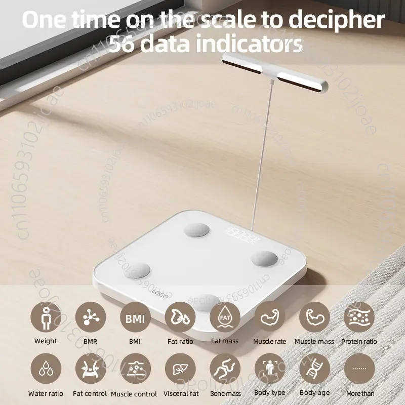 Body Scale Eight-electrode Electronic Body Fat Scale Gym Professional Body Fat Intelligent Weight Scale