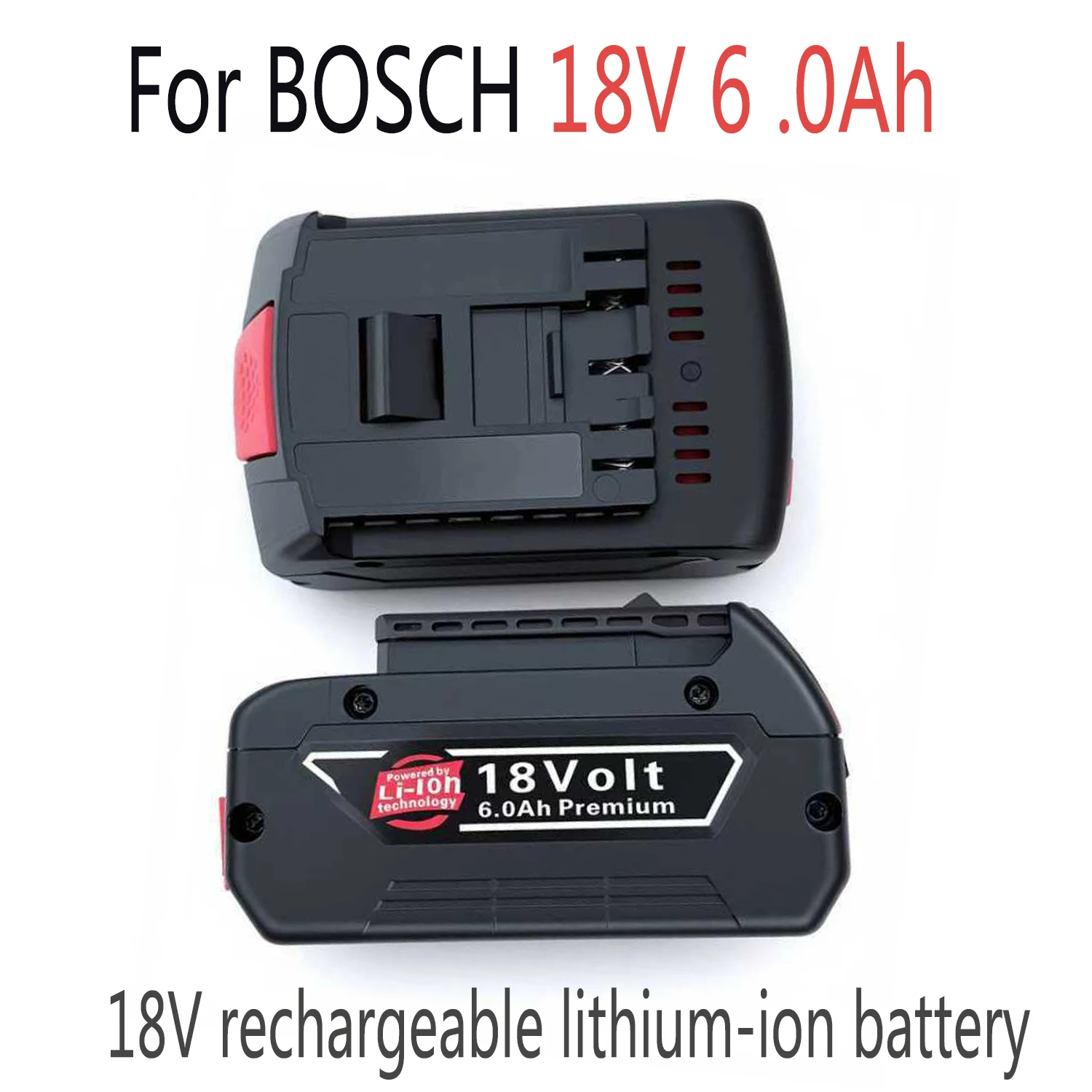 

Литий-ионный аккумулятор 6,0 Ач, 18 В для Bosch BAT609 BAT609G BAT618 BAT618G BAT614 для электродрели с зарядным устройством