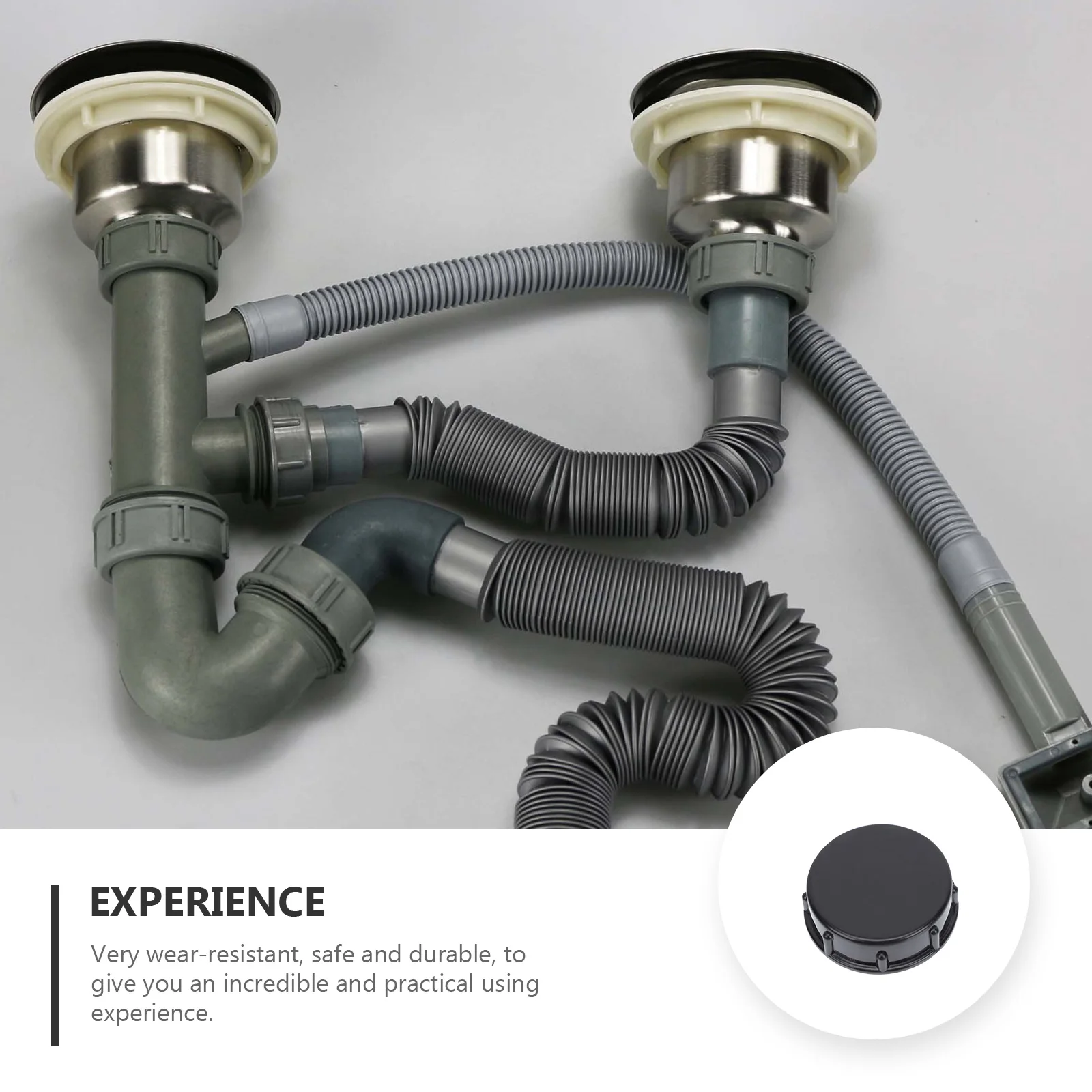 6 قطع من أغطية تجفيف الصديقة للبيئة، أغطية بلاستيكية متينة، سهلة التركيب، أغطية نطاق التكيف الواسع، قابس التصريف