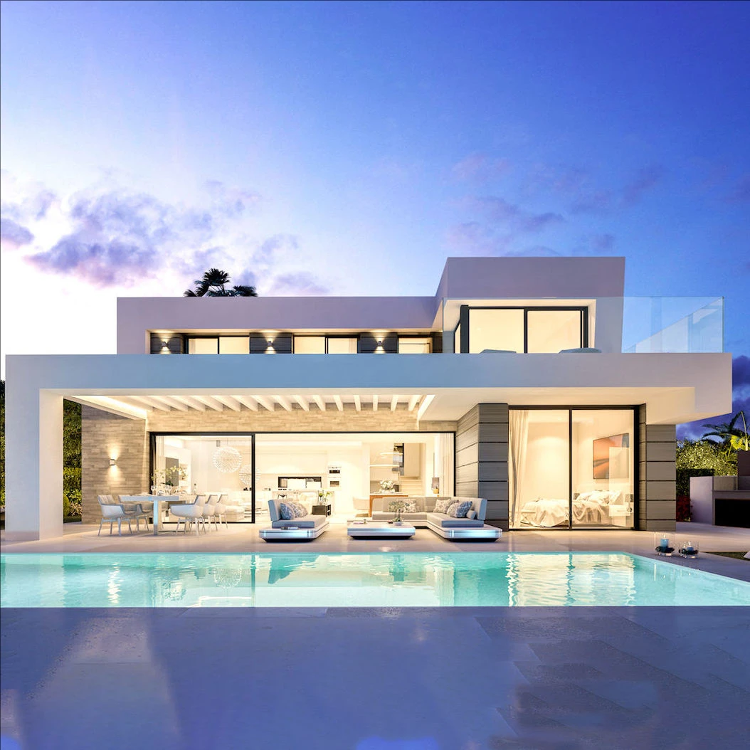 2025 Model Luxury Multi-Functional Modern Design Steel Structure Prefab House Luxury Villa House for Canada/Australia