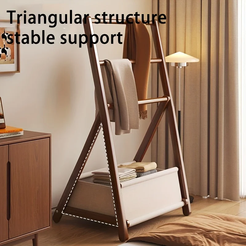 

Adjustable Wooden Drying Rack - Foldable Height & Length for Small Spaces | Metal Frame Shelf Indoor/Outdoor | Apartment/Bedroom