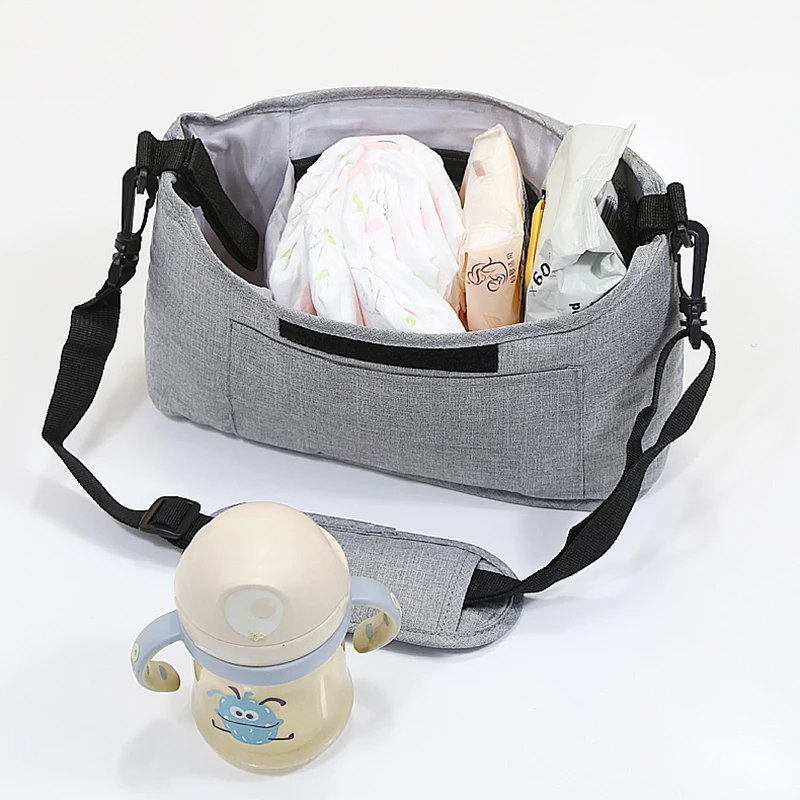 Diaper Bag Baby Stroller Hanging Bag Large Capacity Stroller Storage Bag Women Crossbody Mommy Bag With Portable Tote Bag