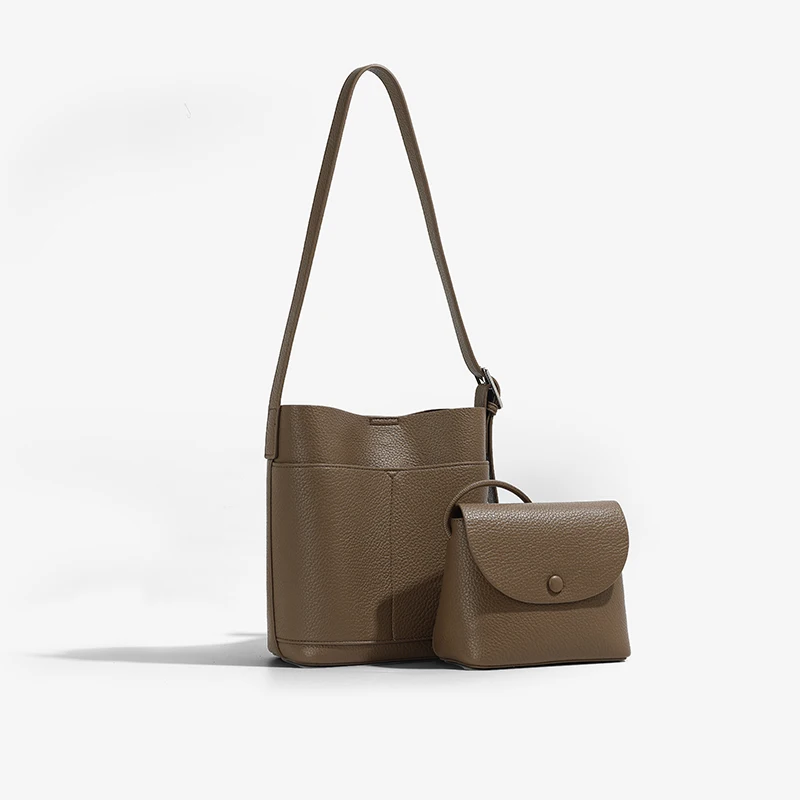 

Women's bag сумка женская bolsos mujer sac à main femme 2026 2in1 bucket bag set detachable adjustable shoulder strap small