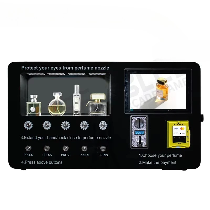 Pas de parfumverkoopautomaat aan Buitenlandse automatische spray Zelfdragende intelligente kleine parfumautomaat