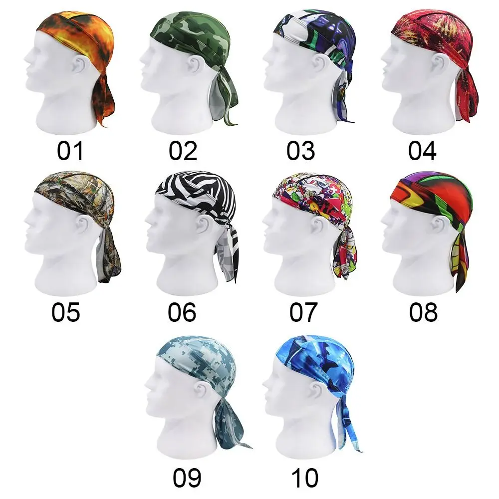 1pcs Quick Dry Camo Cycling Cap Head Scarf Summer Men Running Riding Bandana Headscarf Camo Printing Cap Headband