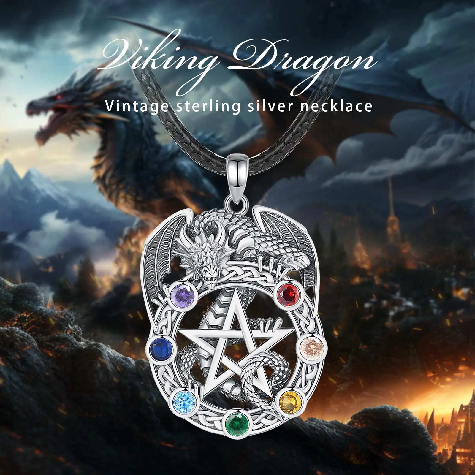 Eudora 925 Sterling Silver Pentagram Necklace for Women Men Eudora 925 Sterling Silver Pentagram Necklace for Women Men