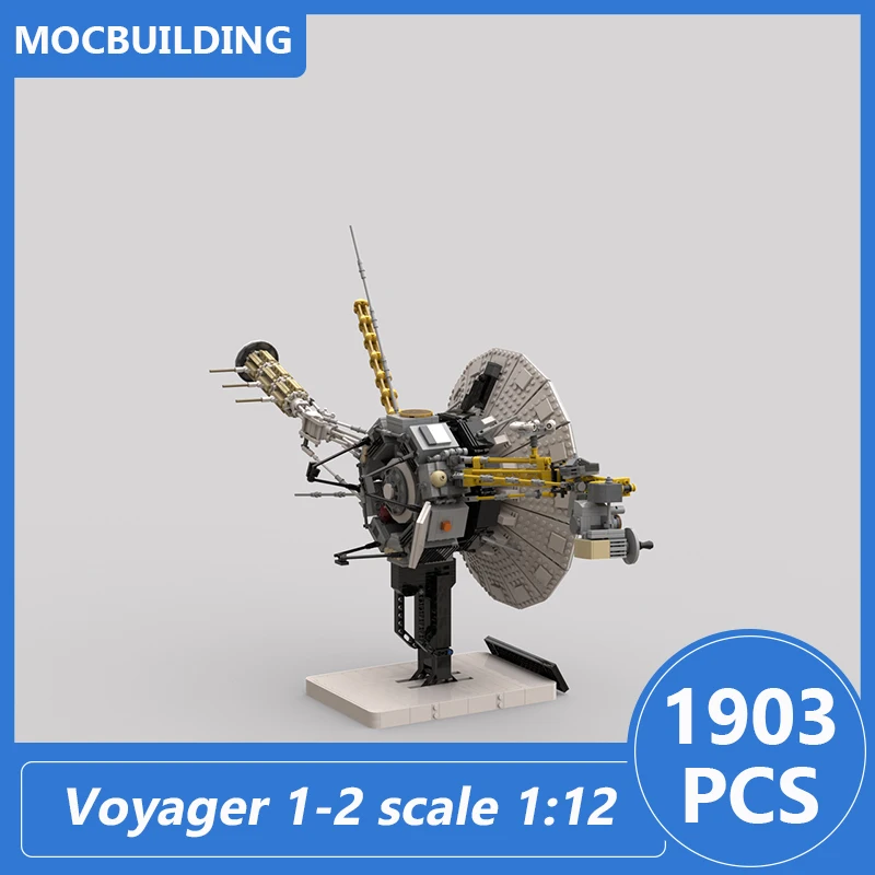 Voyager 1-2 Bilancia 1:12 Modello Moc Building Blocks Fai Da Te Assemblare Mattoni Spazio Educativo Collezione Creativa Giocattoli Regali 1903 PZ