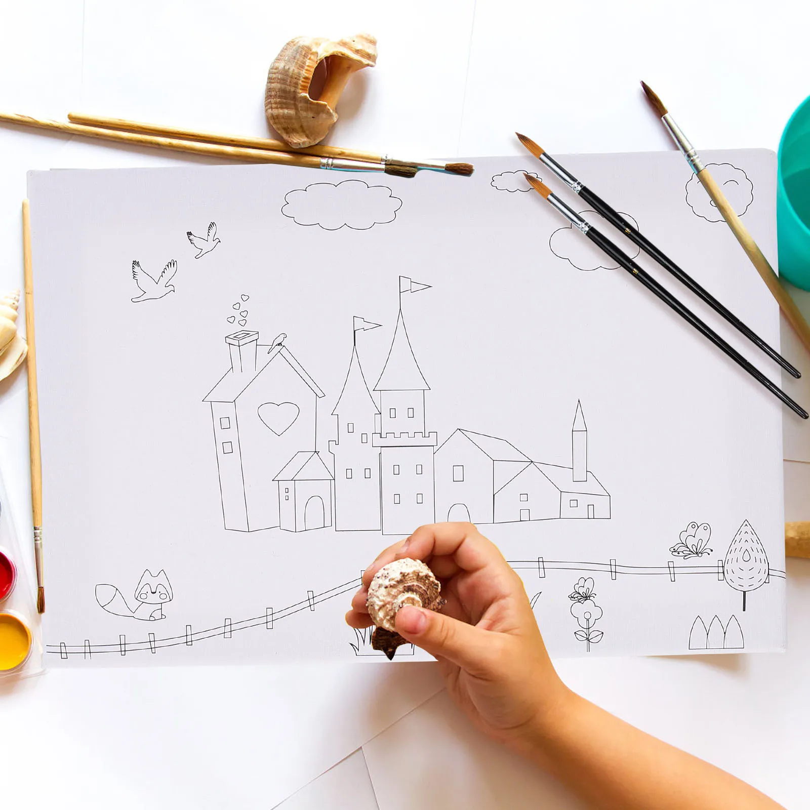 

9pcs Paint Brush Set Watercolor Acrylic Oil Painting Brushes For Artists Kids Students Art Supplies Drawing Tools Pinceles Para