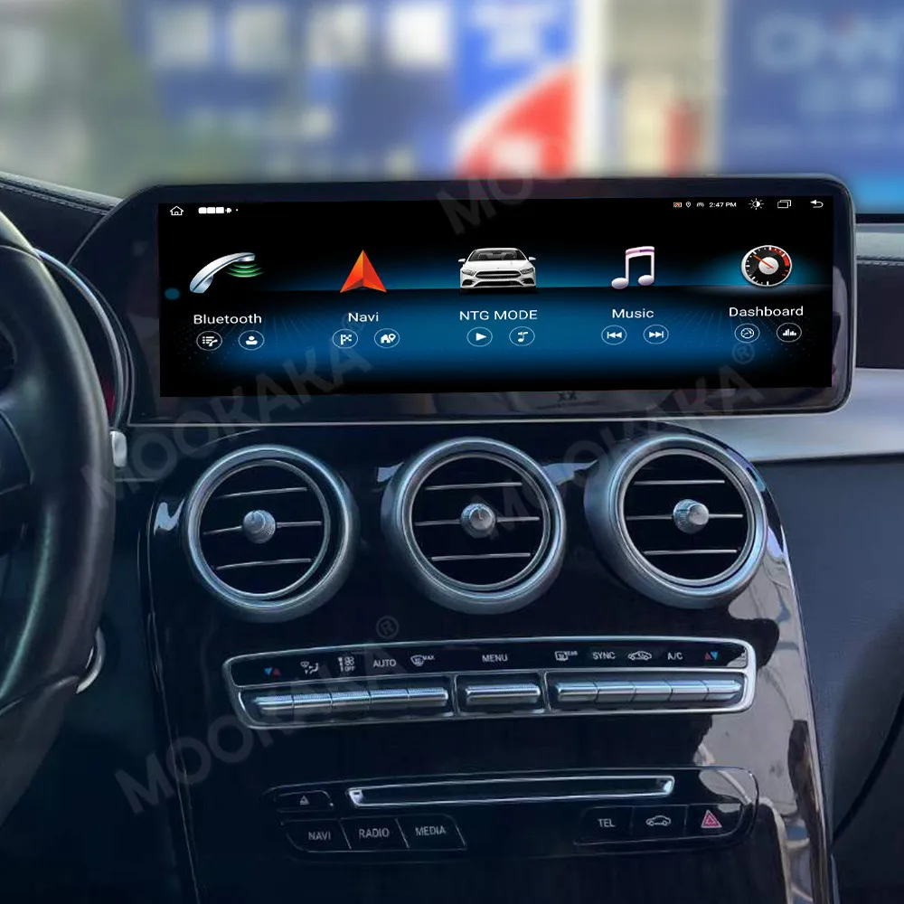 

14,9-дюймовый автомобильный радиоприемник Android 13.0 для Mercedes Benz GLC W205, мультимедийный плеер, GPS-навигация, головное устройство CarPlay 4G BT 5,0