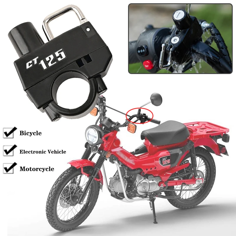 For HONDA CT125 CT 125 Hunter Cub 2020 2021 2022 Universa Motorcycle CNC Helmet Lock Anti-Theft Helmet Security Locks with