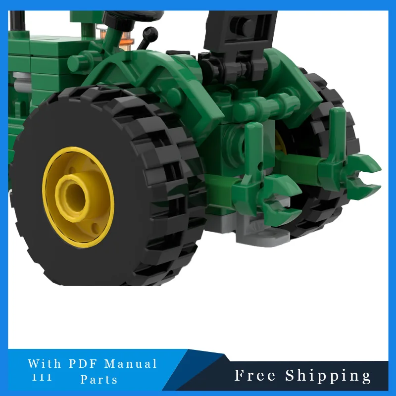 111 PCS Iconico Verde Trattore Agricolo Tecnologia Mattoni Building Block Modello Assemblaggio FAI DA TE Giocattolo Ragazzi Compleanno Regali Di Natale