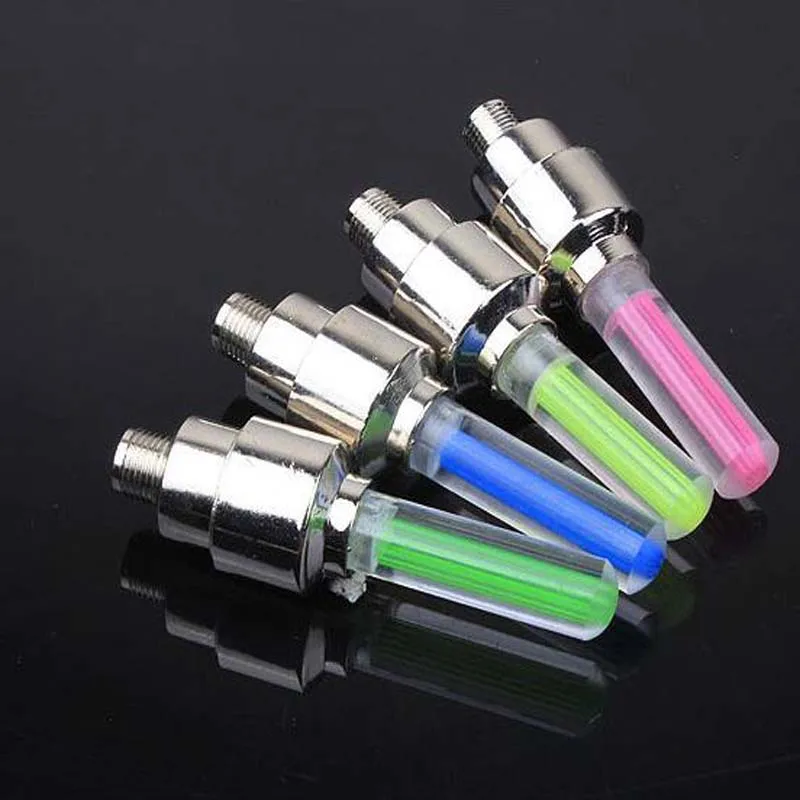 Fluorescent Stick Type Tire Light, Mountain Bike Valve Light, Hot Wheel Bicycle Accessories, 2 Pcs