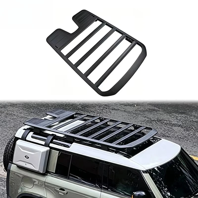 

Black Warrior Style Roof Rack Platform for Defender 90 110 130 L663 2020-2025 Heavy-Duty Roof Cargo Carrier