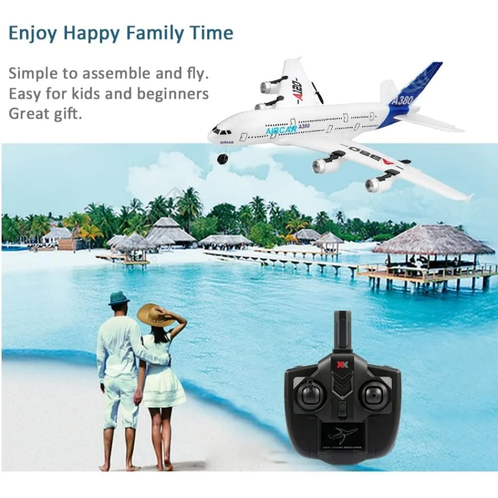 3채널 2.4GHz 원격 제어 EPP 고정익 비행기 - GoolRC 및 WLtoys 모델