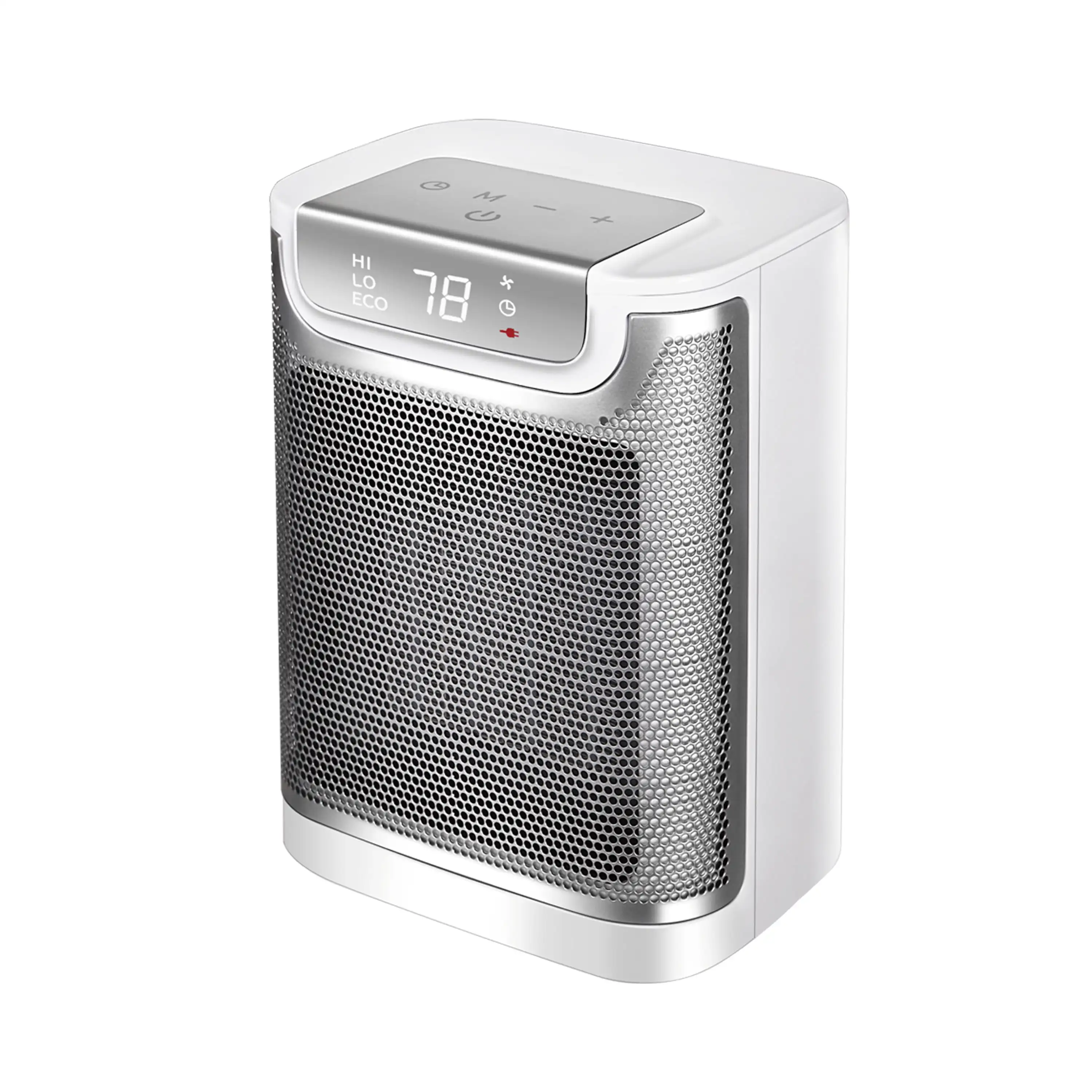 

1500W Ceramic Fan-Force Electric Space Heater with Alci Plug, Indoor Use Only, White, New