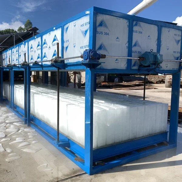 KINGWELL Direct cooling system 1ton to 30tons/day block ice making machine for ice plant