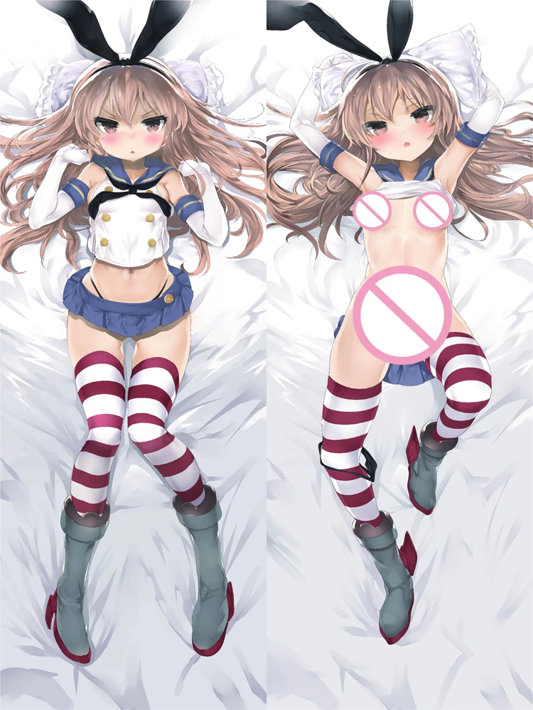 Dakimakura Anime Shimakaze Pillowcase Double-sided Print Home Bedding Hugging Body Pillow Cover Case