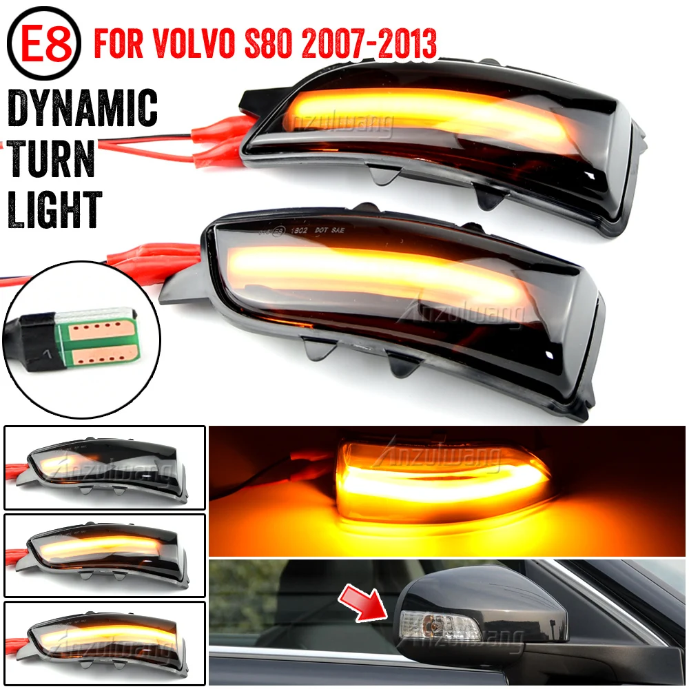 

Left Right Side Wing Mirror Indicator Turn Signal Light Lamp Lens 31111090 31111102 For Volvo S40 S60 S80 C30 C70 V50 V70