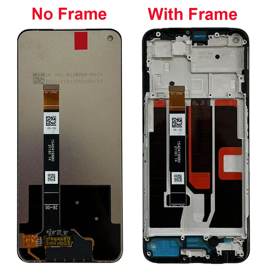 6.5''For Realme 8 5G LCD Display Screen Touch Panel Digitizer Replacement Parts For Realme 8 5G Screen With Frame RMX3241