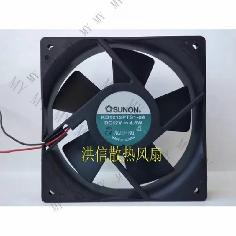

TT for SUNON KD1212PTS1-6A 12025 DC12V 4.8W 12CM 2-Wire Silent Cooling Fan