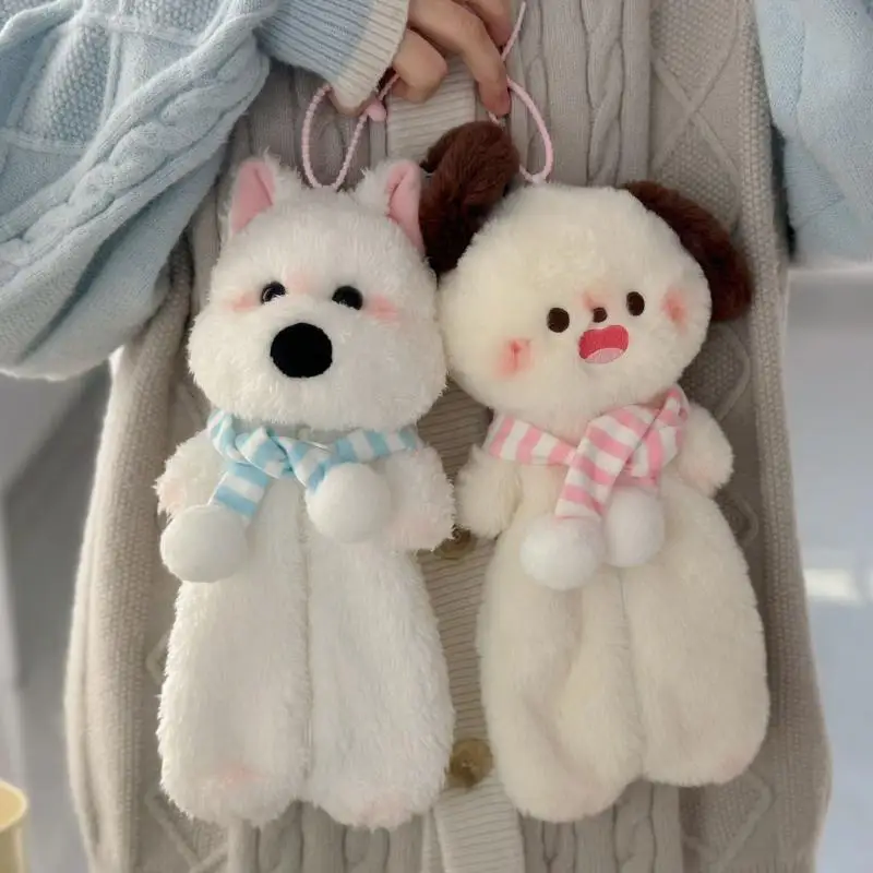 

1Pcs Cartoon Puppy Plush Doll Pencil Case Cute Animal Pencil Box Large Capacity Stationery Storage Bag Makeup Bag