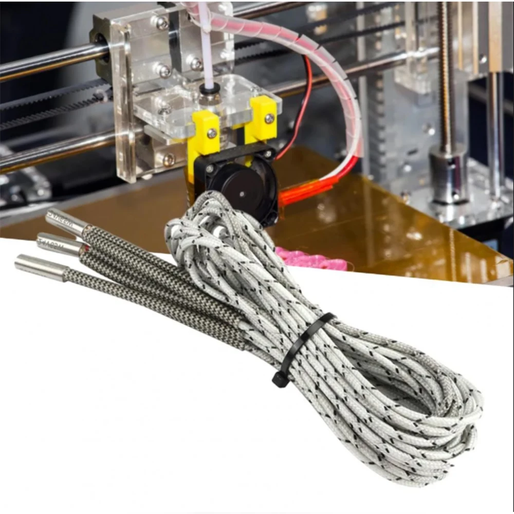 세라믹 카트리지 히터 Reprap Mendel V6 J-헤드 핫엔드 3D 프린터 부품, 1M 히팅 튜브, 6*20mm, 12V, 24V, 50W