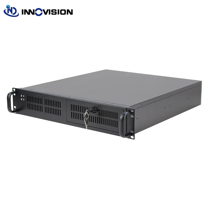 

Lockable Front Panel 2U Rackmount Industrial Computer Chassis L=483mm Support 1*5.25 CD-ROM &1*3.5 FDD