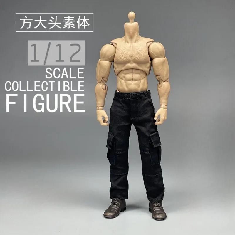 Modello di pantaloni da combattimento maschili in scala 1/12 per figura da 6''