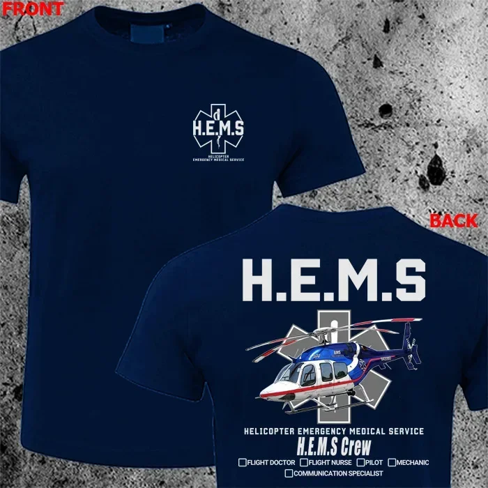Doctor Flight Medical Bell 429 Helicopter EMS Paramedic T-Shirt 100% Cotton O-Neck Short Sleeve Summer Casual Mens T-shirt