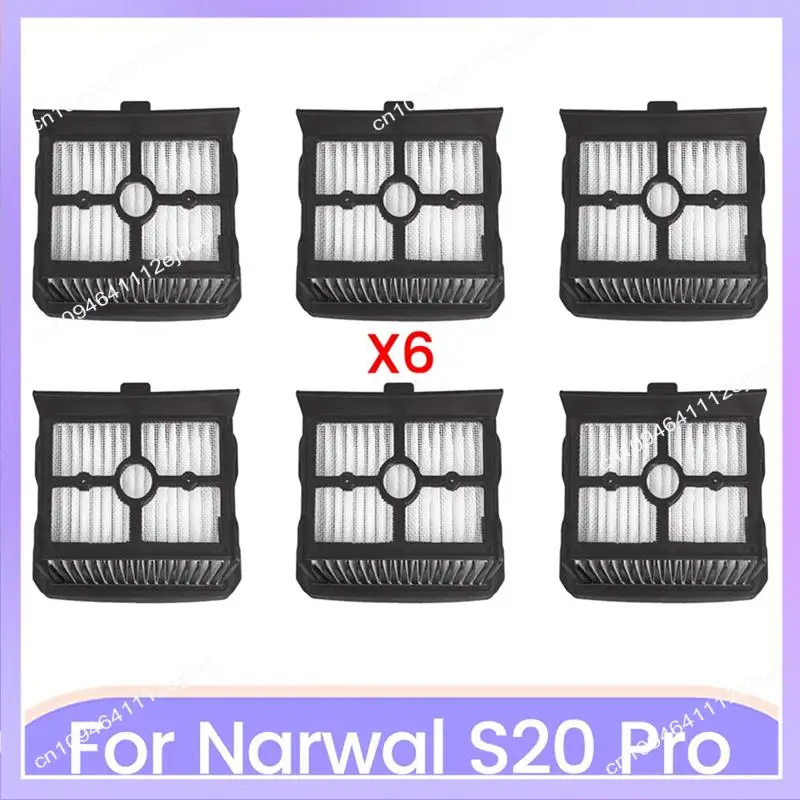 Вакуумный фильтр N83R для NARWAL S20 Pro, беспроводной пылесос для влажной и сухой уборки, запасные части, высокоэффективные фильтры, 6 шт.