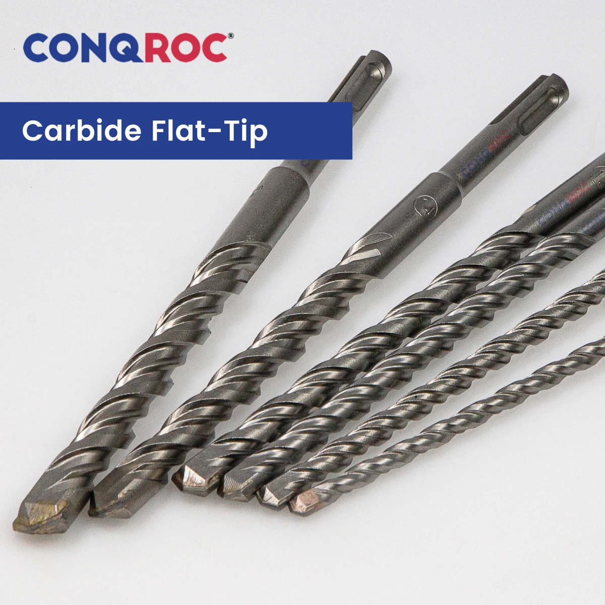 Masonry Drill Bits SDS Plus Shank Carbide Flat-Tip Length-210mm 6-Size Diameter-6mm&8mm&10mm&12mm&14mm&16mm