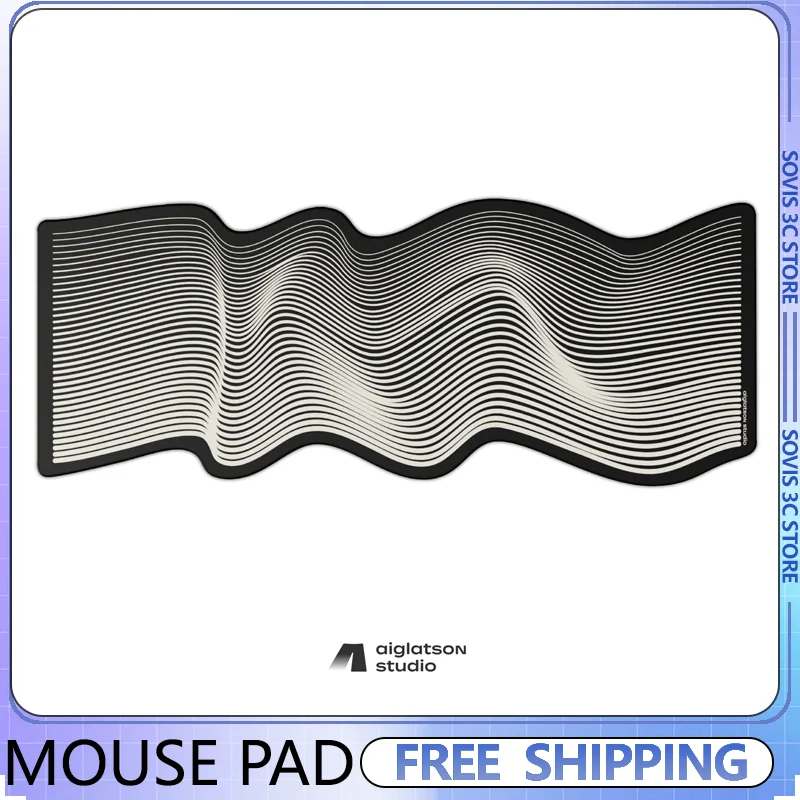 Geon Black Snail Alien Mouse Pad Custom Desk Mat Smooth Fabric Surface 900360 Large Gaming KeyboardPad Gifts