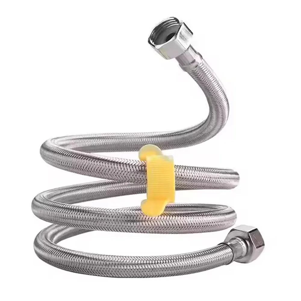 

20/40/60/100/150/200 см G1/2 дюйма сантехнический взрывозащищенный гибкий плетеный шланг кран водопроводная труба для кухни, ванной комнаты, сантехники