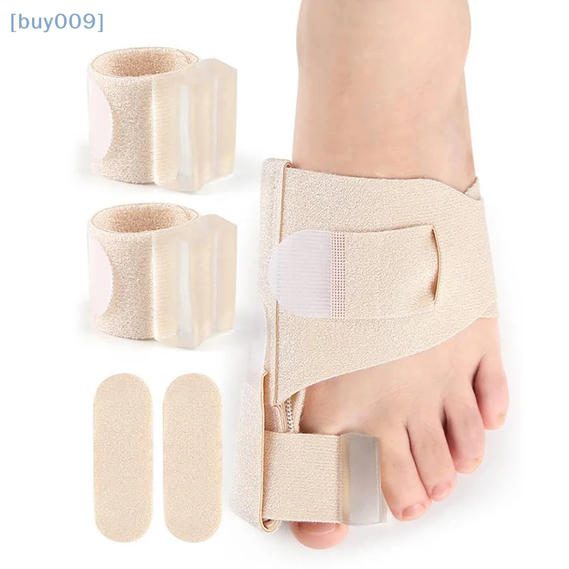الورم مصحح فاصل أصابع القدم الكبير مع حزام قابل للتعديل تو أداة تقويم العظام تنفس أروح هدفين للعناية بالقدم