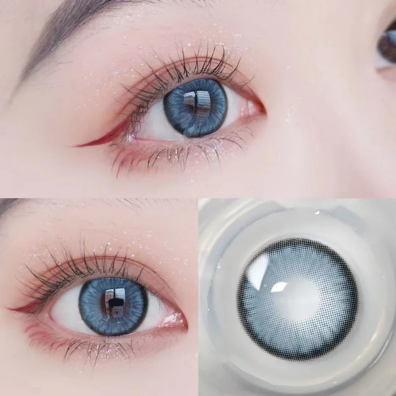 Bio-essence 1Pair Colored Contact Lenses Color Lens Eyes Lentillas Verdes Naturales Lenses With Diopters Fashion Lenses