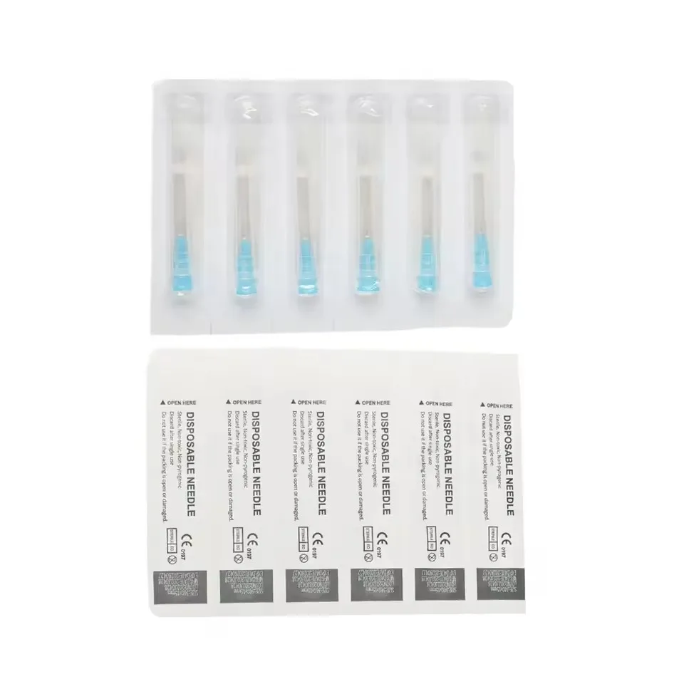 

Tattoo Needles Quality Disposable Micro Plastic 18G,30G,25G,27G,26G,32G,22G Painless Small Needle Sterile Injector Tool Parts