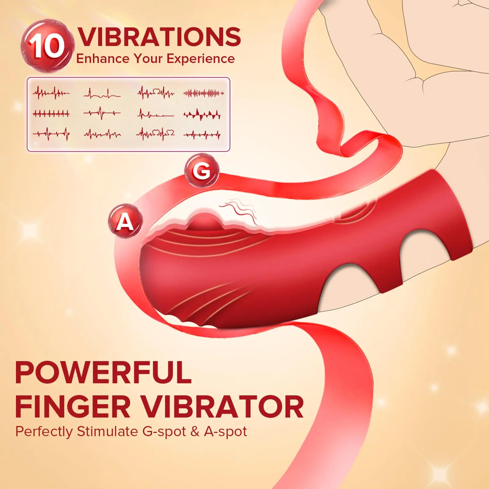 LICKLIP Finger Vibrator Heating G Spot Clitoral Stimulator Rechargeable Mini Clit Vibrator Couples Massage Sex Toys for Women