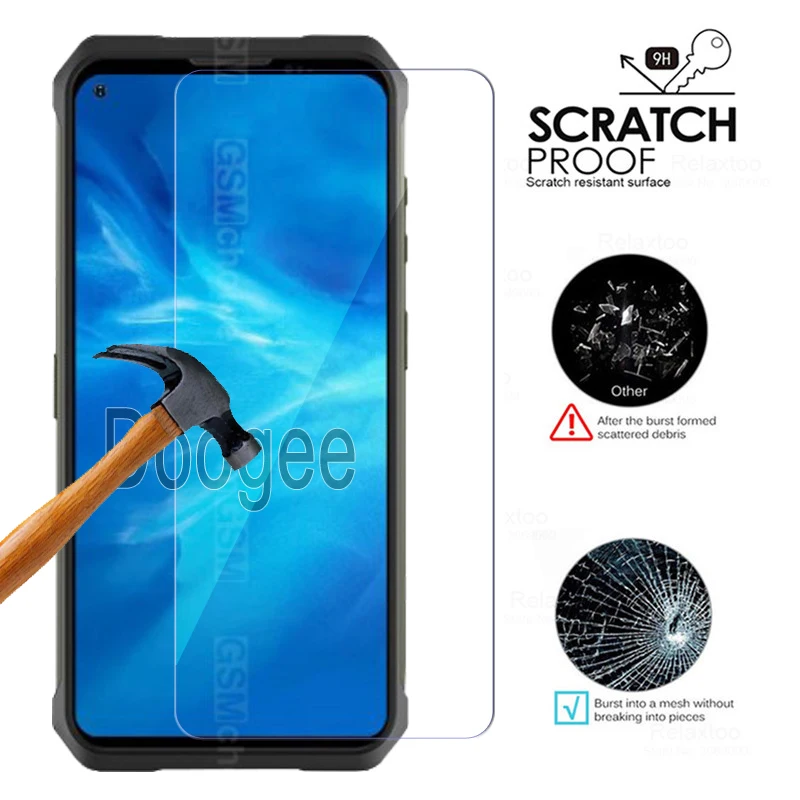 2-1Pcs Glass For Doogee V20 N10 N20 N30 N40 X90 X93 X95 X96 Pro Cover Film On For Doogee V 10 20 N 30 40 X 95 96 Glass