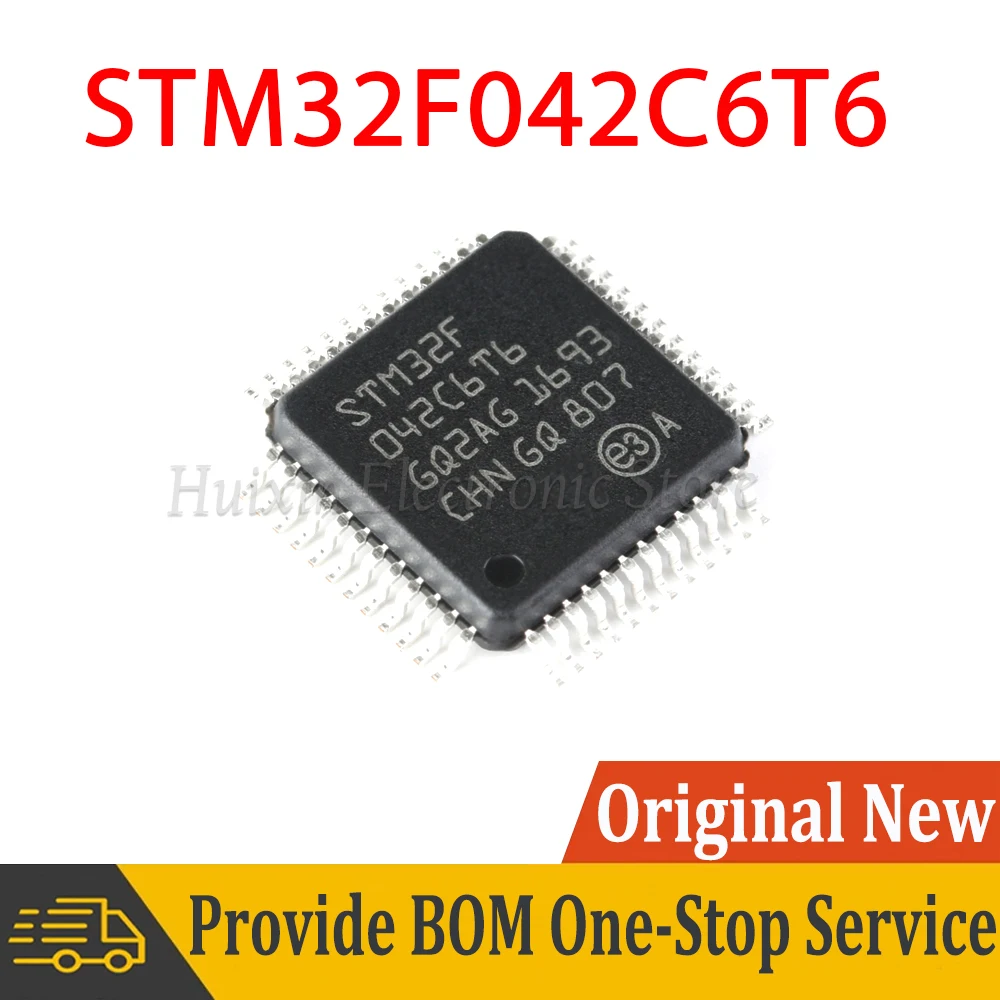 STM32F042C6T6 32F042C6T6 LQFP-48 32-bit Microcontroller-MCU SMD New